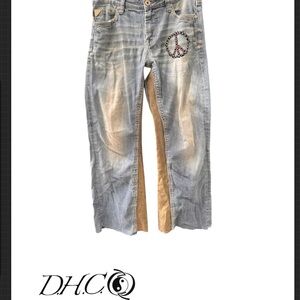 Salvage Denim Jeans with Unique Patch